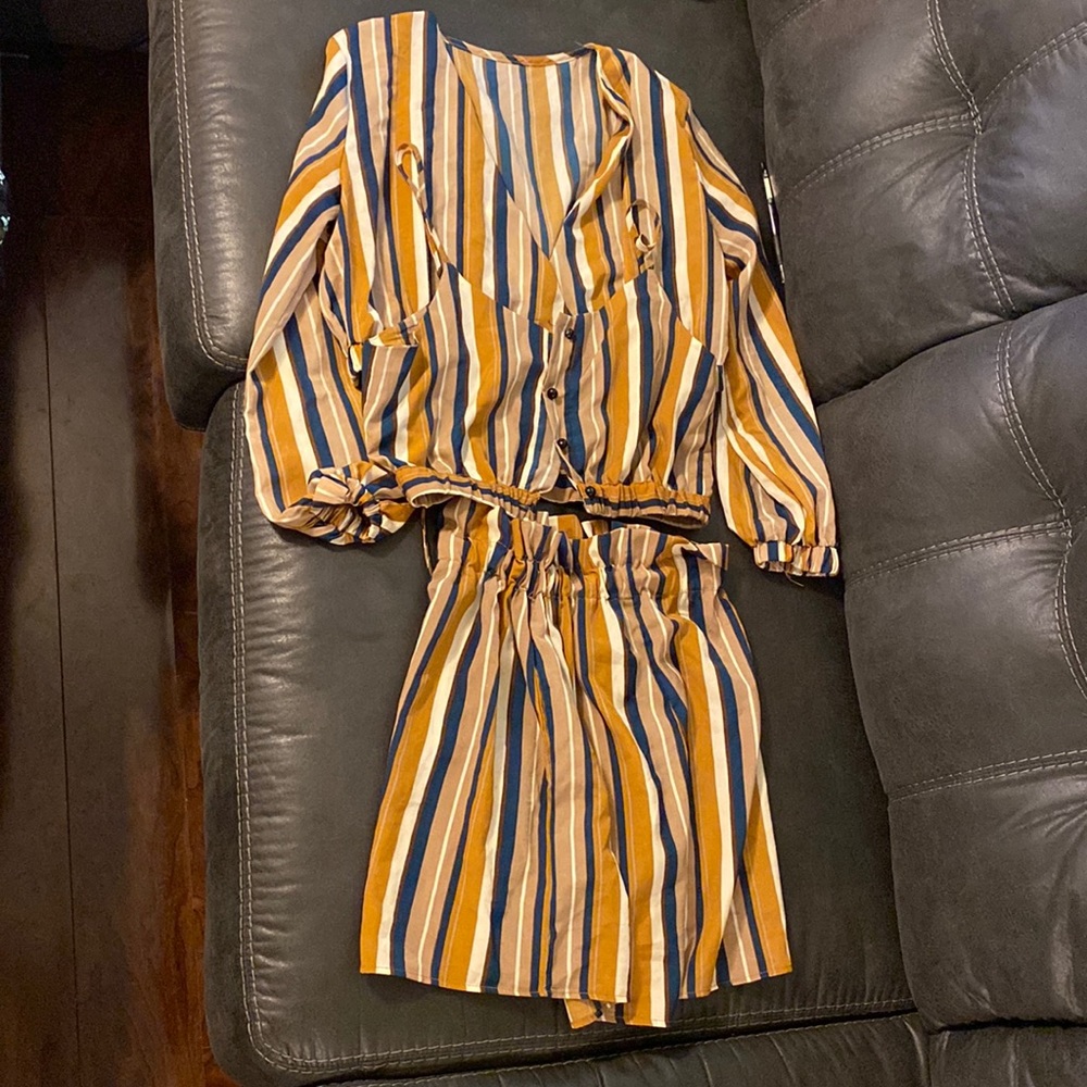 3 piece short set